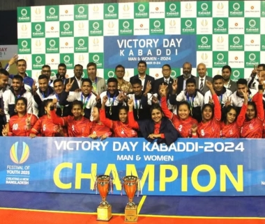 Navy Men's and Police Women's Teams Crowned Champions in Victory Day Kabaddi